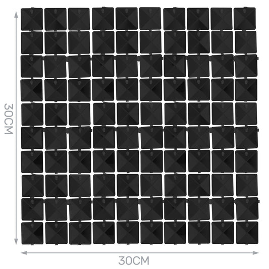 pannello backdrop nero