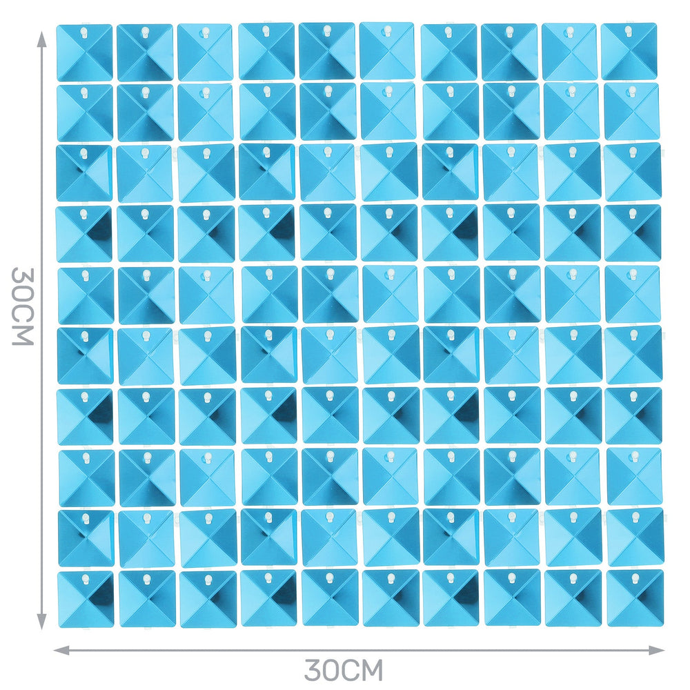 30x30cm light blue sequin panel