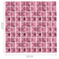 30x30cm baby pink sequin panel