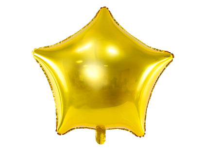 Foil balloon star, 48cm, gold