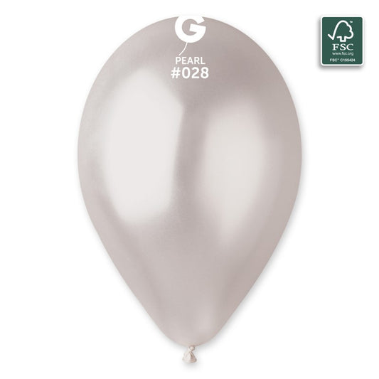 palloncini 12inch lattice metallizzati perla cf.50