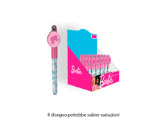 Penna a scatto con clip Barbie
