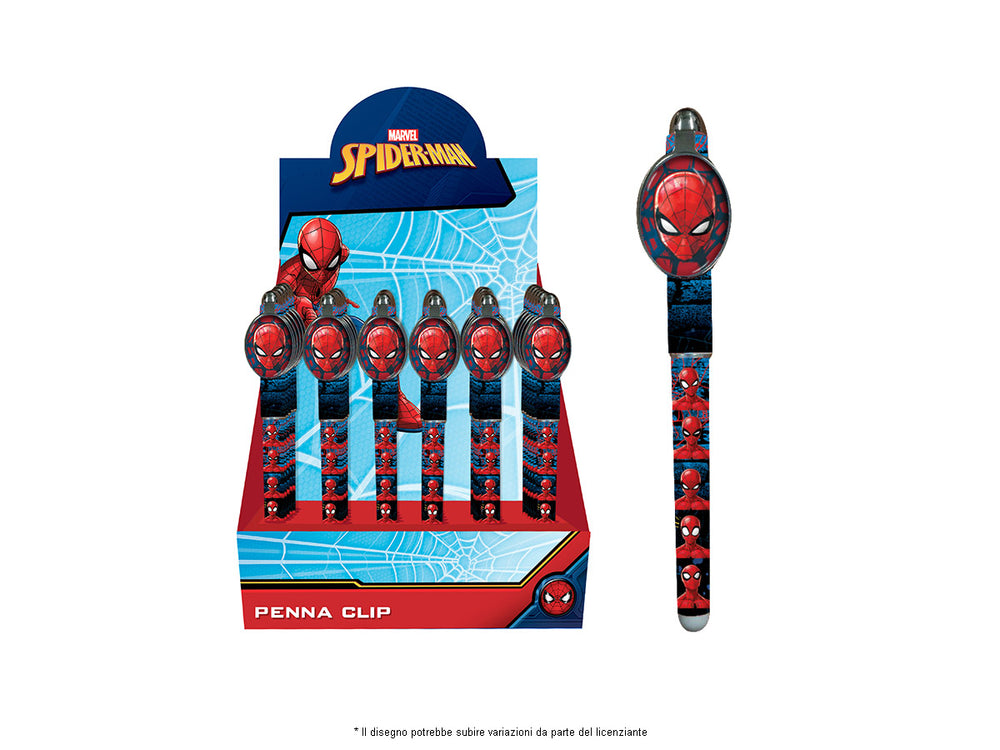 Spiderman pen with clip