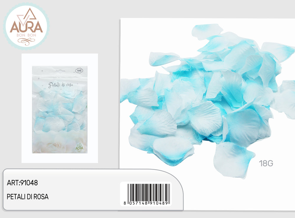 Petali di rosa 18g celeste