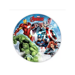 Piatto 23 cm 8 pz Avengers Infinity Stones