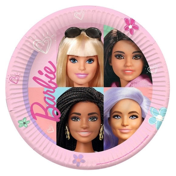 8 piatti Barbie Sweet Life 23cm