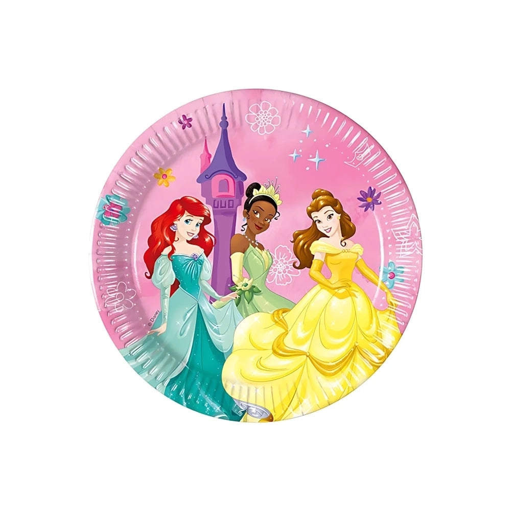Plate 20 cm 8 pcs * Princesses Live Your Story