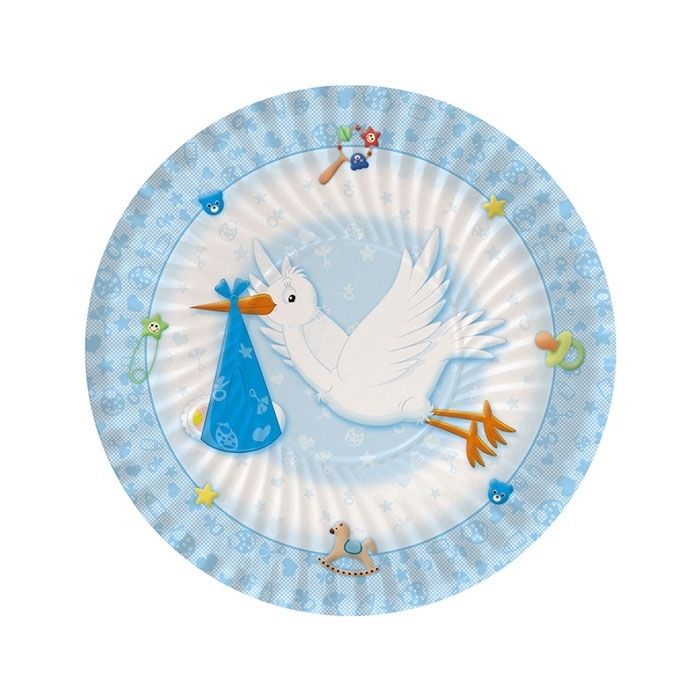 18cm "Welcome" paper plate