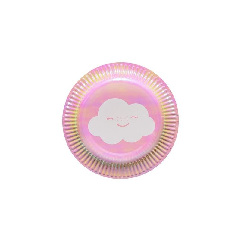 18cm iridescent Cloud &amp; Rainbow plate
