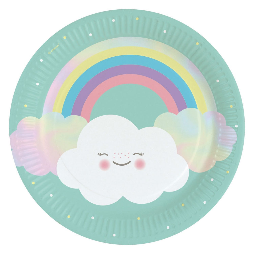 23 cm Cloud &amp; Rainbow Plate