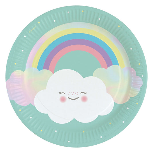 Piatto 23 cm Nuvoletta & Arcobaleno