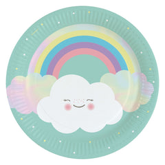 Piatto 23 cm Nuvoletta & Arcobaleno