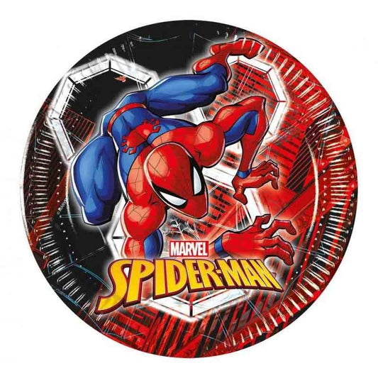 Plate 20cm 8pcs next gen Spider-Man World of Webs