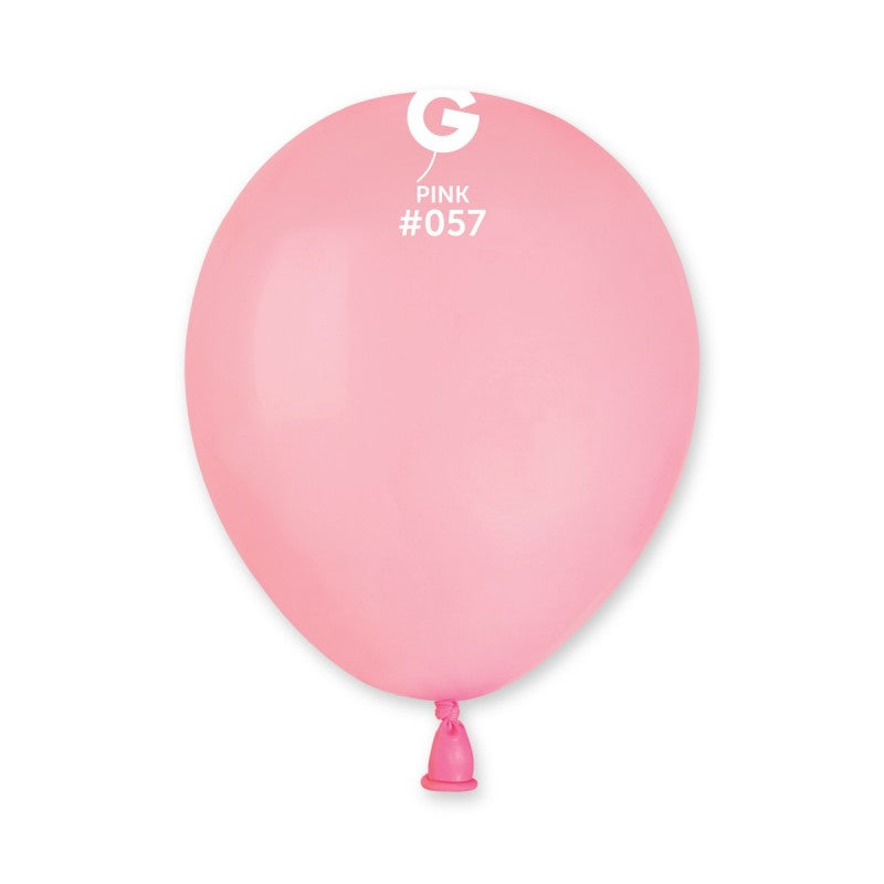 5-inch pastel pink latex balloons, 100 pcs