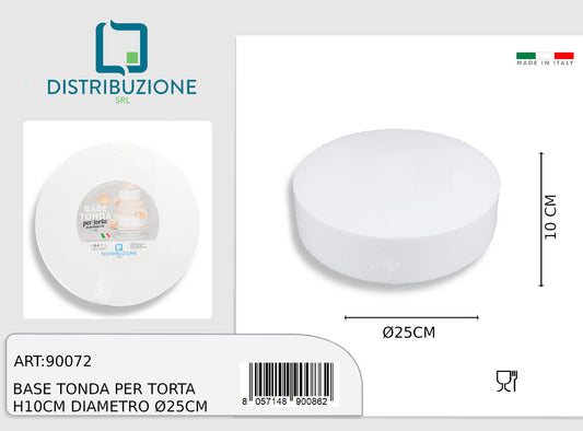 polistirolo tondo  25 h.10 conf.1pz