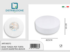 round polystyrene 25 h.10 pack of 1 piece