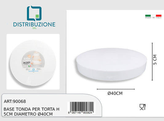 polistirolo tondo  40 h.5 conf.1pz