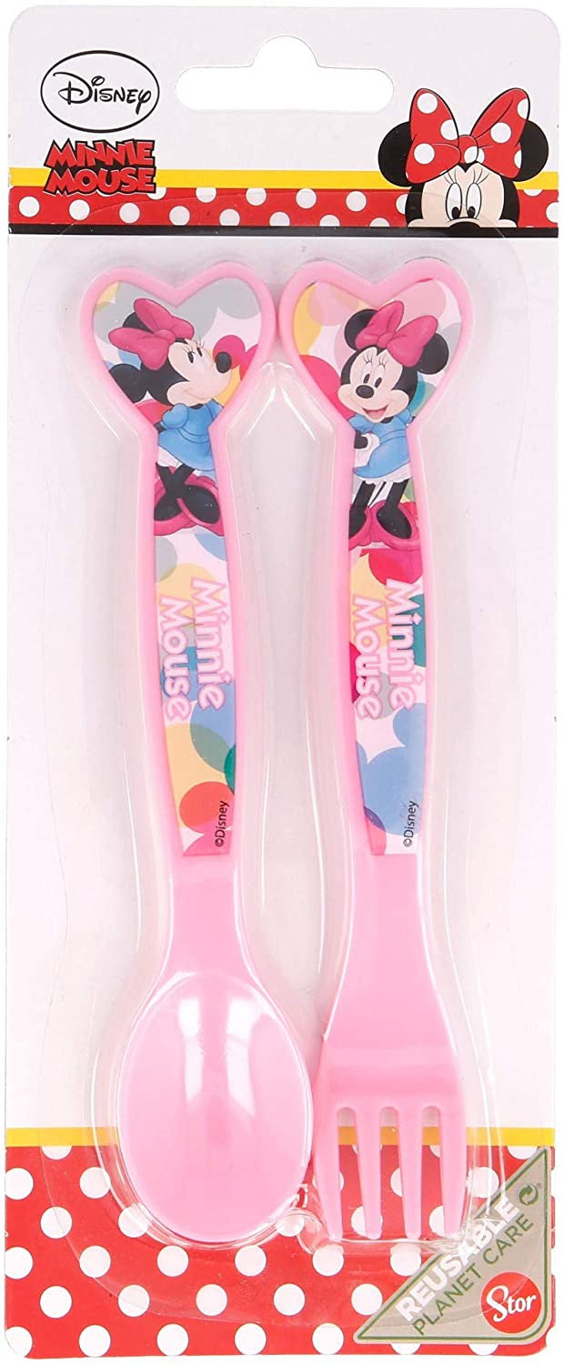 Minnie set 2 posate in plastica