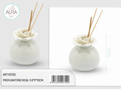 Air freshener with rose 9.5x9x10cm