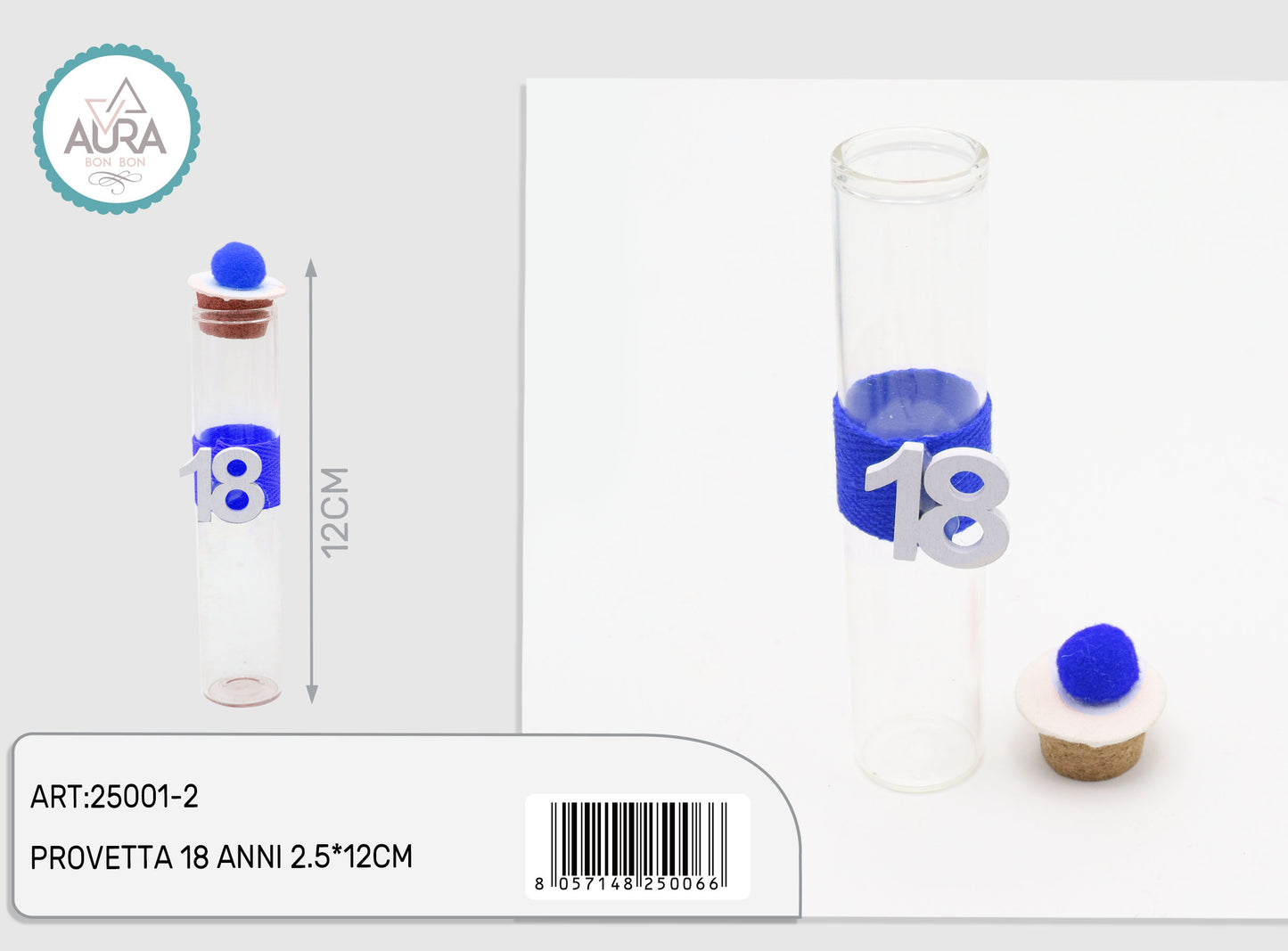 provetta 18 anni blu 