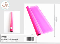 rotolo organza 48cmx5y rosa