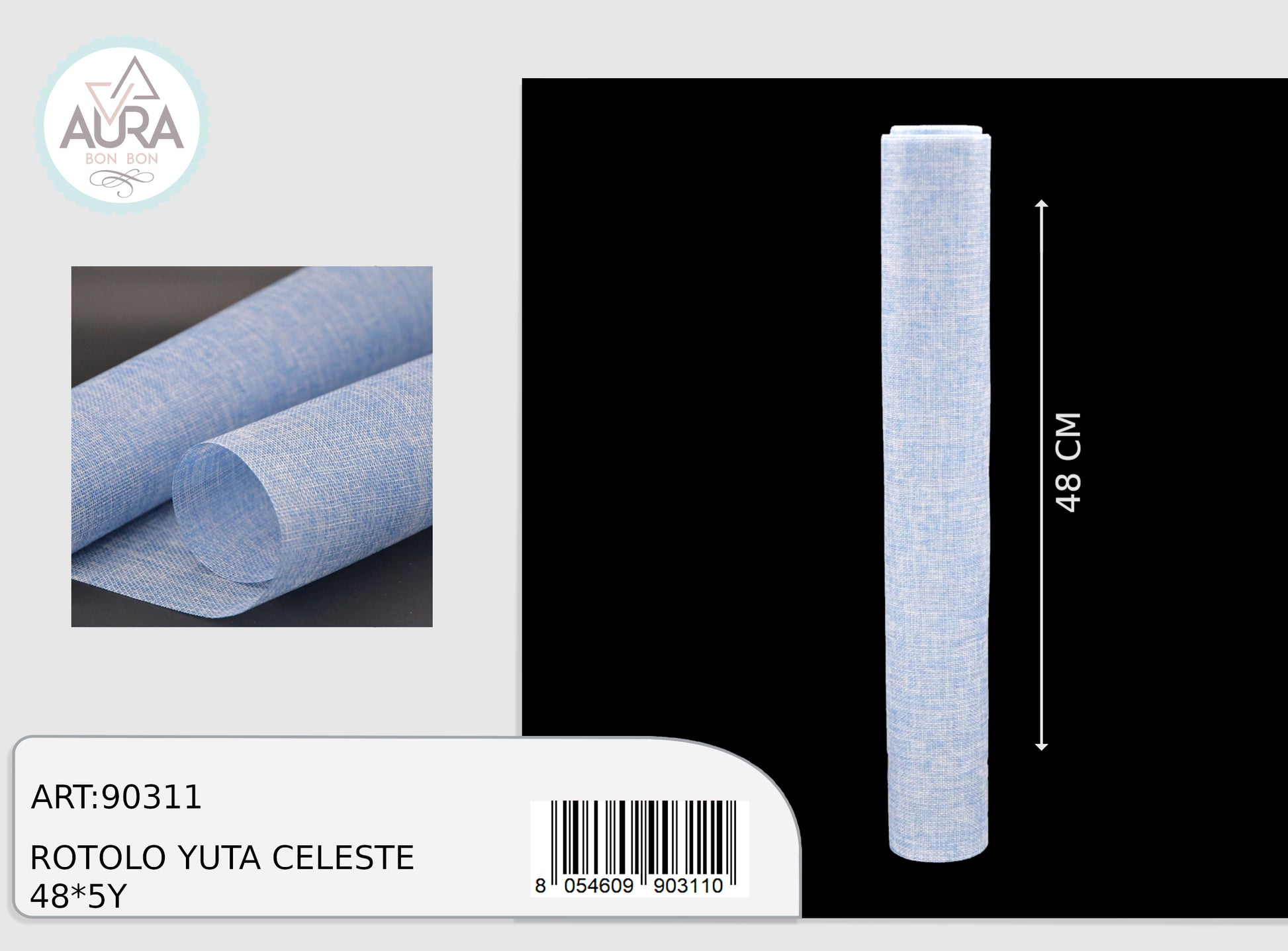 rotolo di yuta celeste