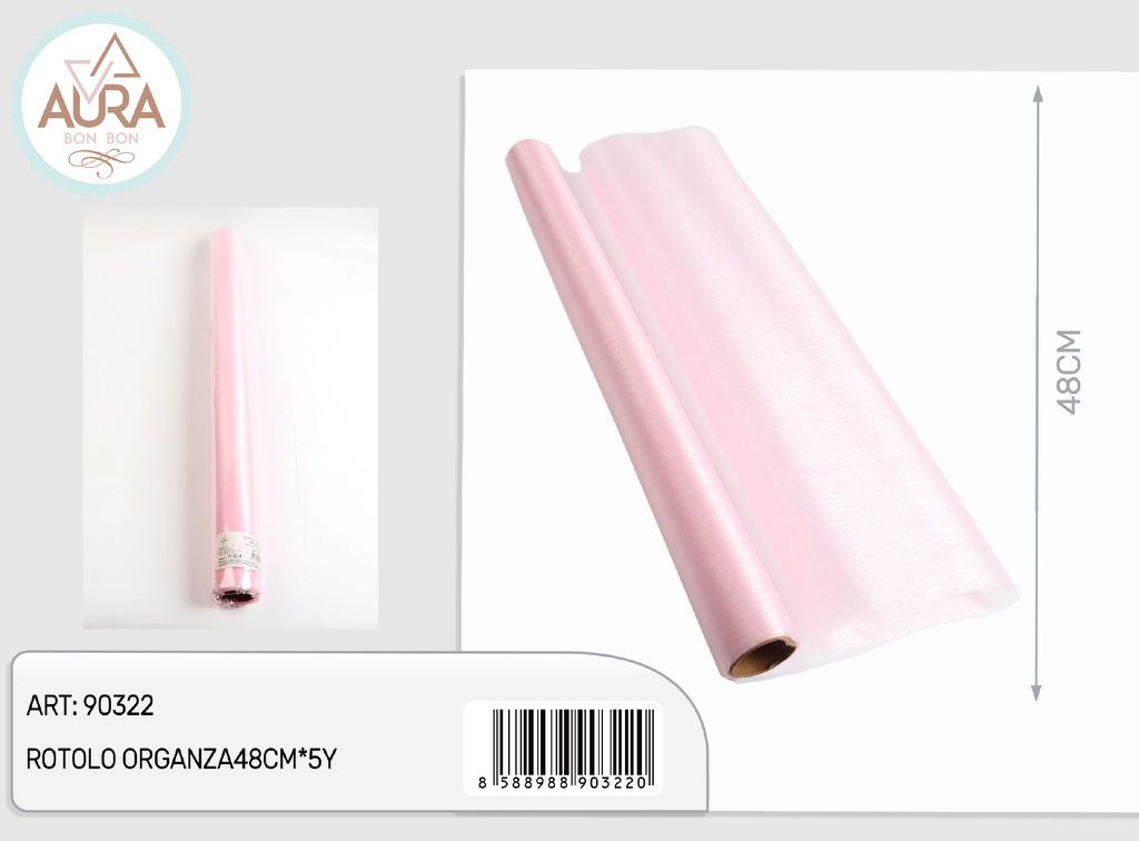 rotolo organza rosa