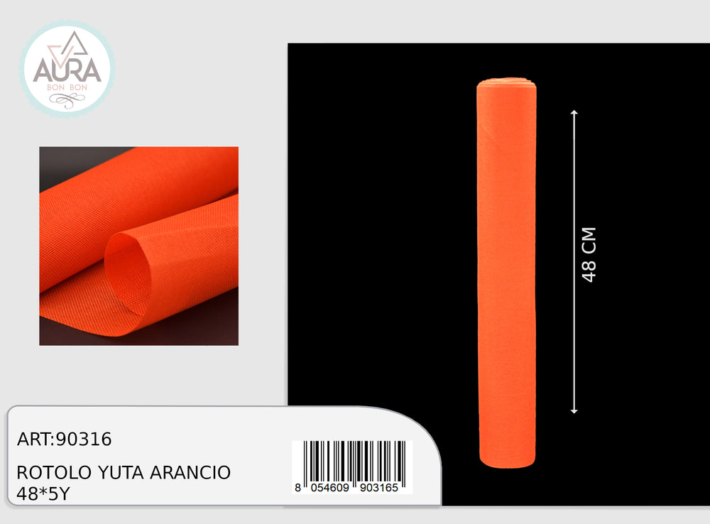 rotolo yuta arancio 48cmx25y