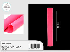 48cmx5y fuchsia jute roll