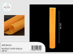 48cmx5y yellow jute roll