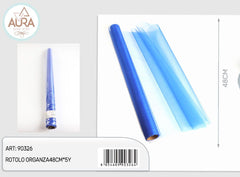 48cmx5y blue organza roll