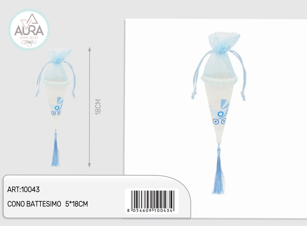 light blue baby cone bag