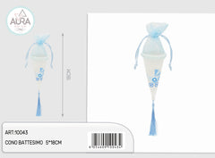 sacchetto cono baby celeste