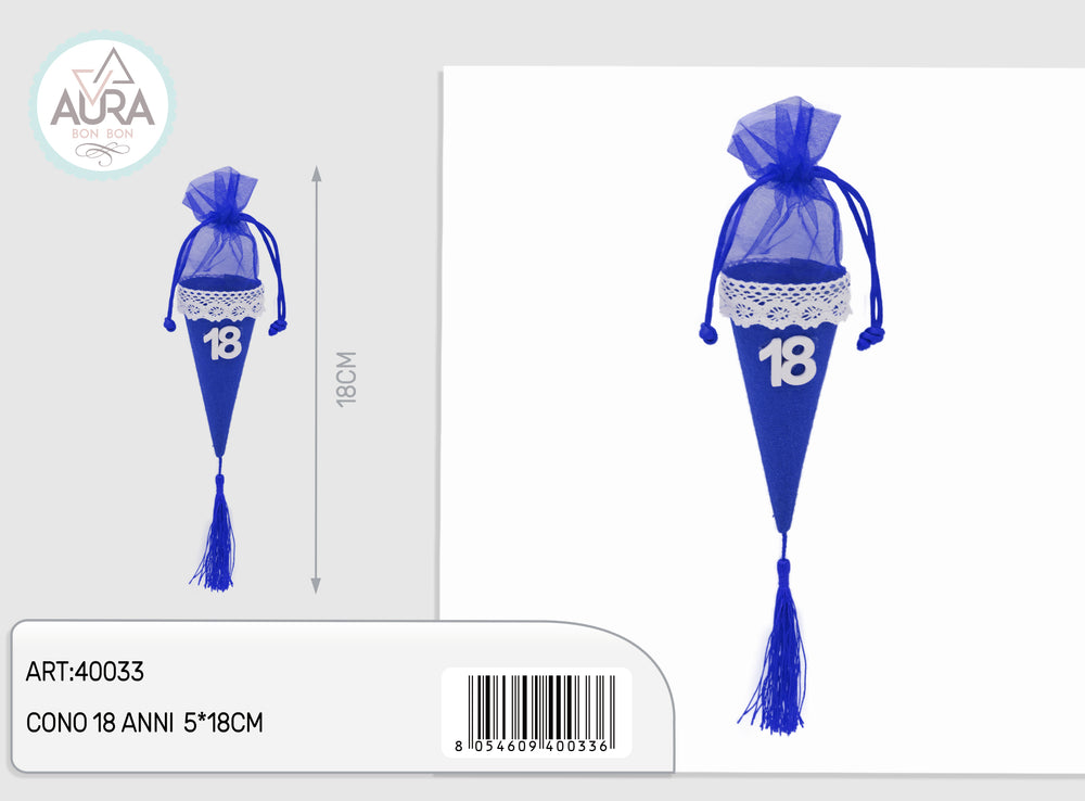 Blue cone bag 18 years