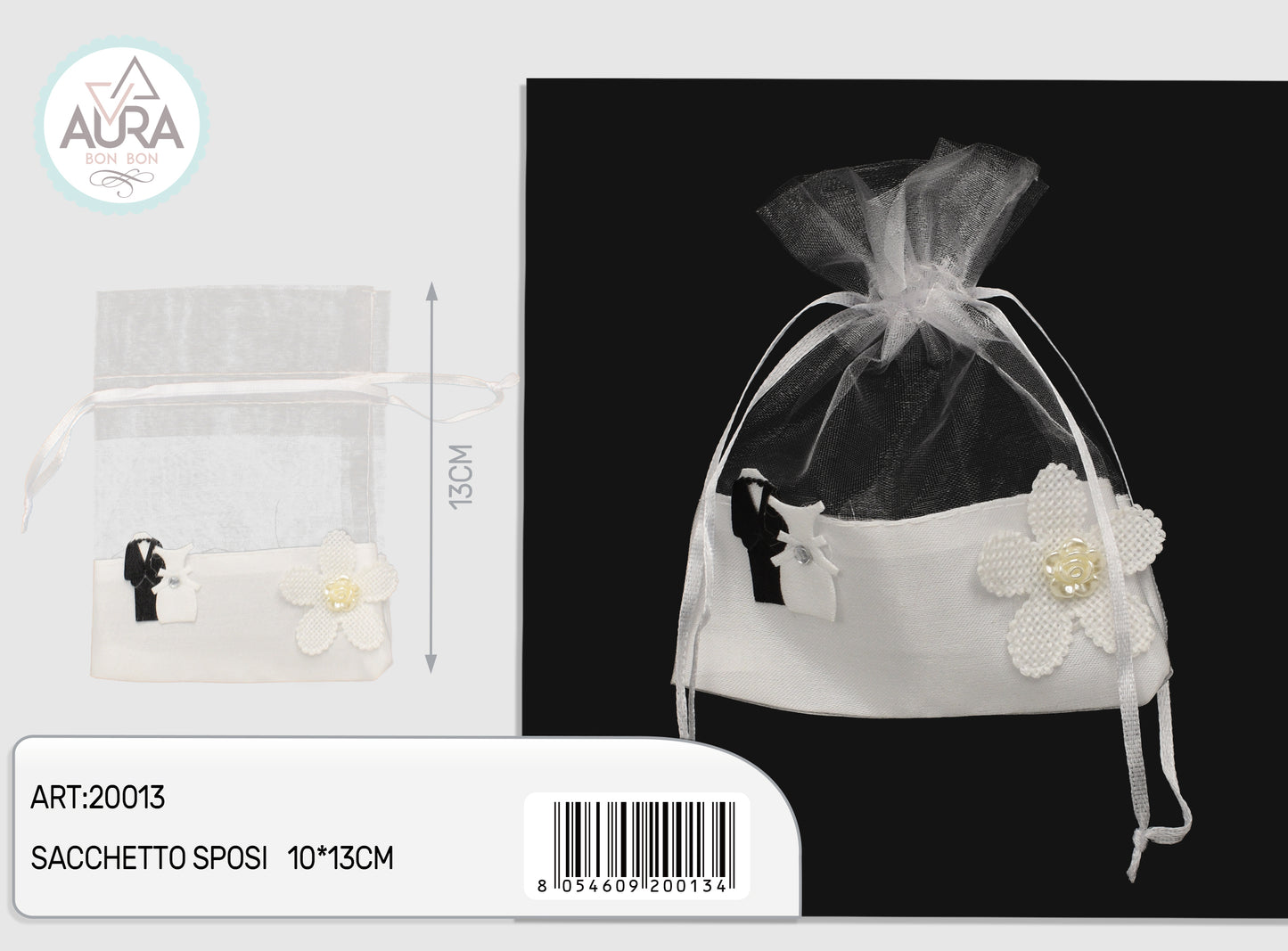 sacchetto matrimonio bianco