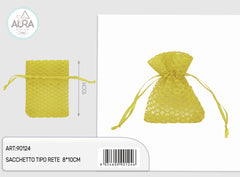 Sacchetto rete giallo 8x10cm