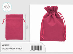 Sacchetto yuta fuxia 13x18cm