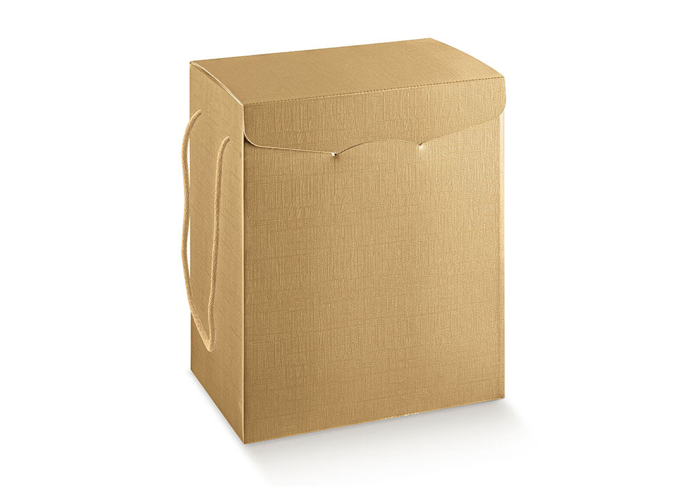 Scatola Segreto con cordini effetto seta oro 28x20x35 cm – Scotton, 1 pz