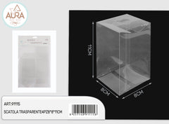 scatola trasparente 4pz 8x8x11cm