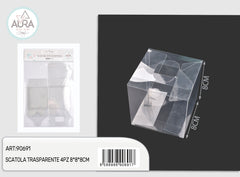 Scatola trasparente 4pz 8x8x8cm