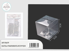 Scatola trasparente 6pz 5x5x5cm