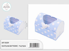 blue treasure chest box with heart