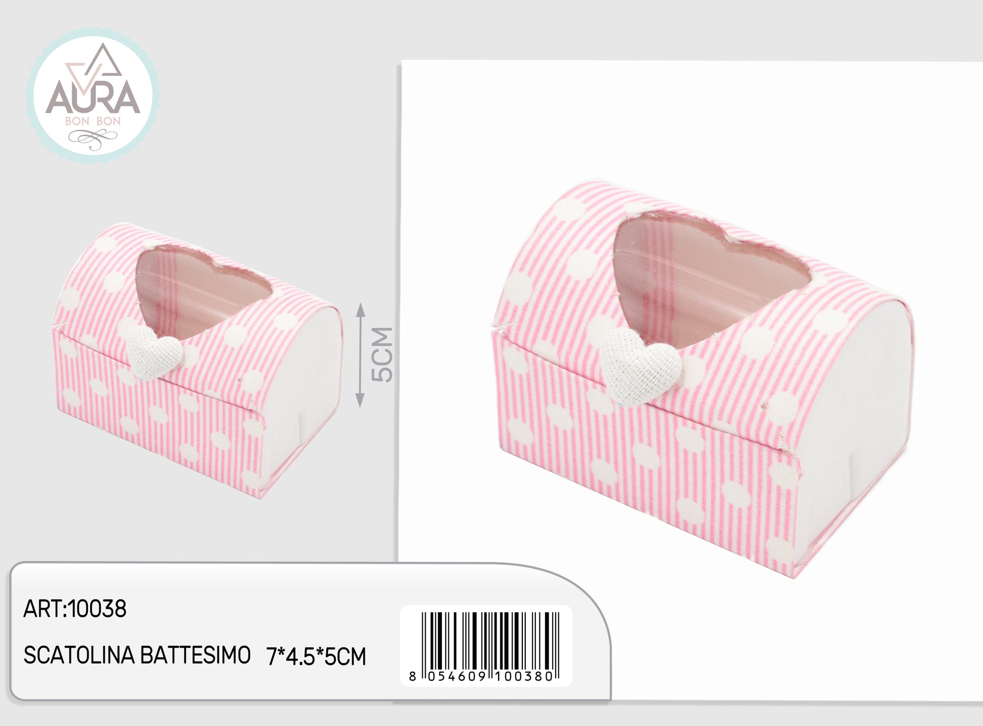 scatolina forziere rosa con cuore