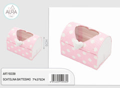 scatolina forziere rosa con cuore