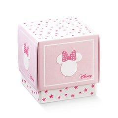 Scatolina cubo fleur Minnie stars 70x70x70mm rosa