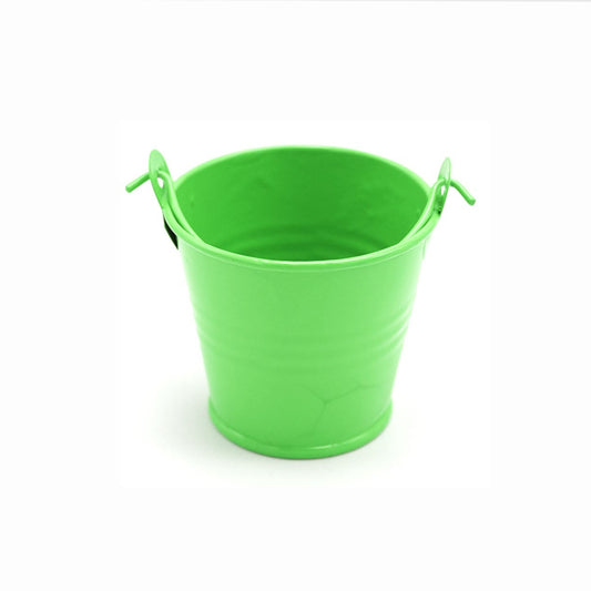 secchiello latta portaconfetti verde chiaro