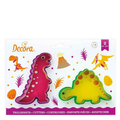 Set of 2 Jurassic plastic cookie cutters