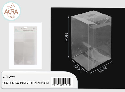 set 4 box 10x10x14cm