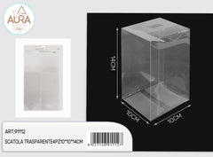 Scatola trasparente 4pz 10x10x14cm