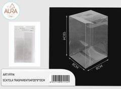 Scatola trasparente 4pz 8x8x13cm